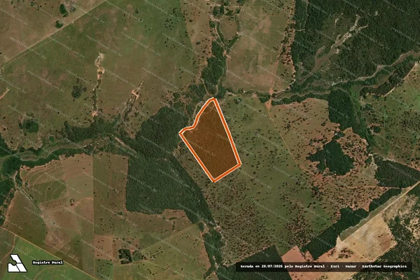 Imagem de satélite de Parte da Fazenda Gloria em JUTI - MS
