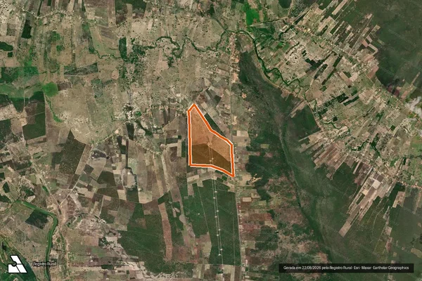 Imagem de satélite de FAZENDA TEIU em PARATINGA - BA