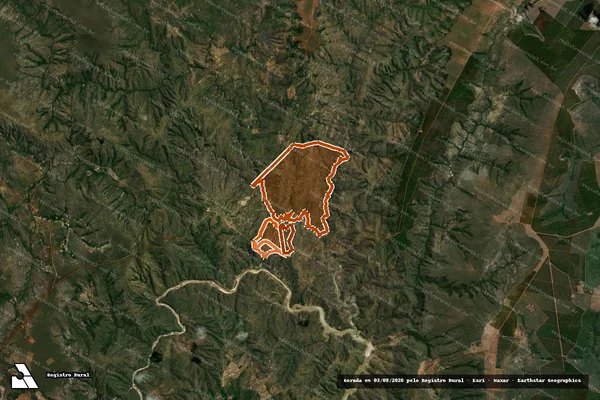 Imagem de satélite de FAZ. BOM JESUS DOS COXOS E OUTRAS em GRÃO MOGOL - MG