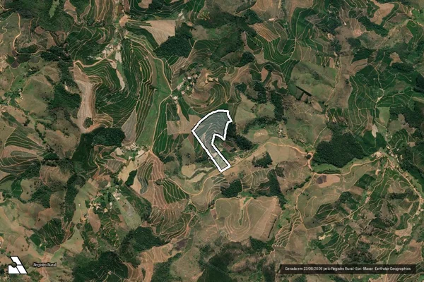 Imagem de satélite de Sitio Tres Irmãos em LAJINHA - MG