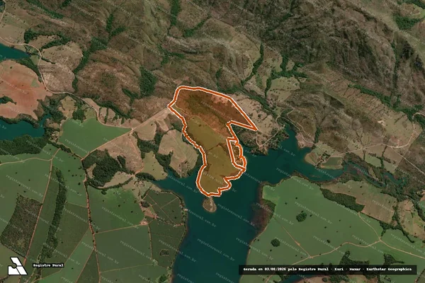 Imagem de satélite de FAZENDA BOM JESUS em DELFINÓPOLIS - MG