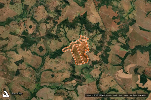 Imagem de satélite de Fazenda Perobas - Aracatuba em CAMPINA VERDE - MG
