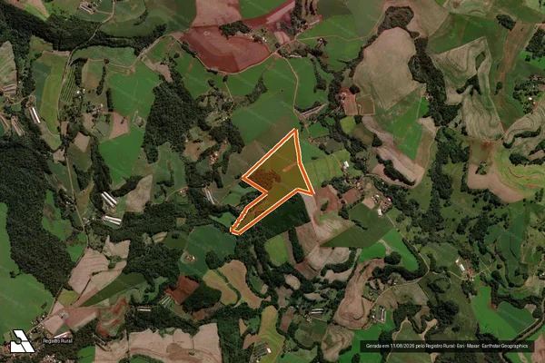 Imagem de satélite de Lote Rural 12-Rem da Gleba 6 FB em FRANCISCO BELTRÃO - PR