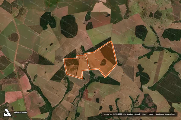 Imagem de satélite de Fazenda JAÃ em JATAÍ - GO