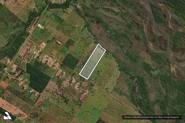 Imagem de satélite de Sitio Sete Irmãos Ii em BRASILÂNDIA - MS