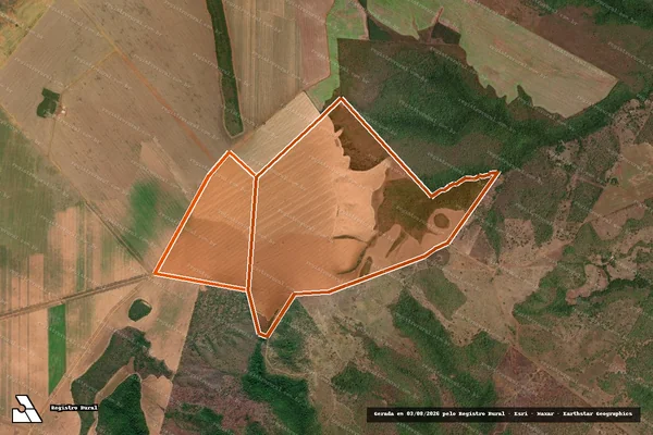 Imagem de satélite de Fazenda Santa Monica em PORTO NACIONAL - TO