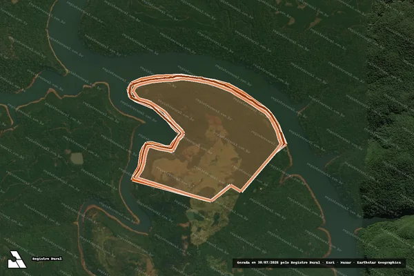 Imagem de satélite de FAZENDA SÃO JOÃO-MAT:53.382 em VACARIA - RS
