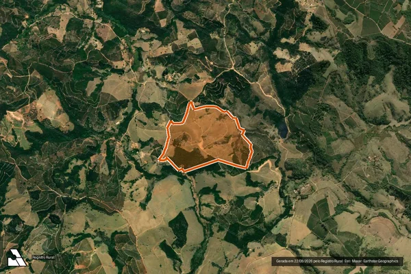 Imagem de satélite de Fazenda Santa Gabriela em Muzambinho - MG