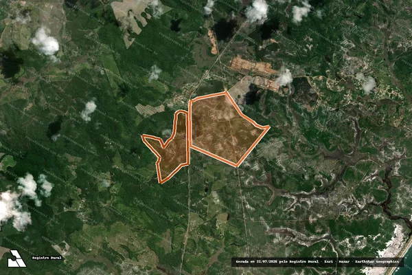 Imagem de satélite de Fazenda Sauipe 1 em ENTRE RIOS - BA