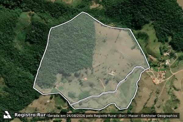 Imagem de satélite de Sitio Sao Joao Da Vista Alegre em OLARIA - MG