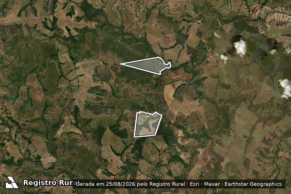 Imagem de satélite de FAZENDA SANTA RITA em GUIRATINGA - MT