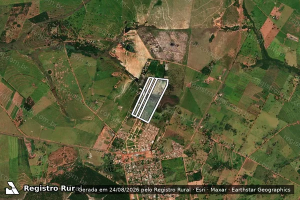 Imagem de satélite de Chacara Nº 271 em IGUATEMI - MS