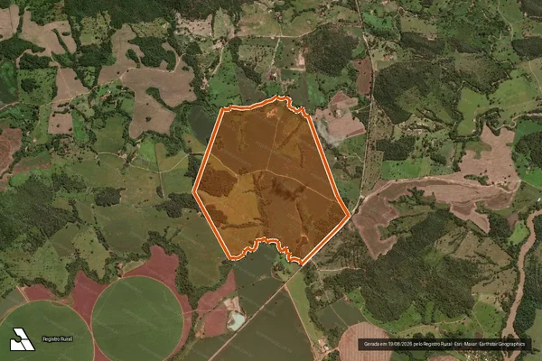 Imagem de satélite de Fazenda Sao Joao Corr.Porteira 2 em PONTALINA - GO