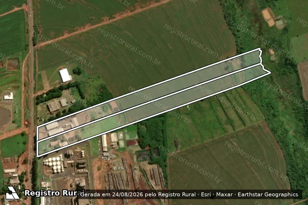 Imagem de satélite de CHACARA NOSSA SENHORA APARECIDA em CAARAPÓ - MS