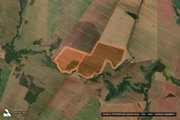 Imagem de satélite de FAZENDA POMBAS em VICENTINÓPOLIS - GO