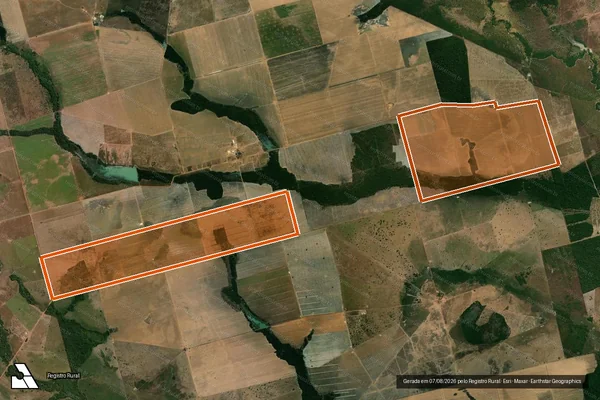 Imagem de satélite de Fazenda Farroupilha IV em SANTANA DO ARAGUAIA - PA