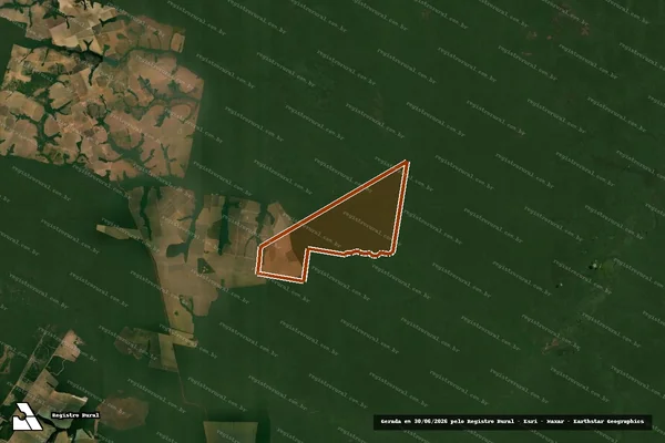 Imagem de satélite de FAZENDA PANDORA em PEIXOTO DE AZEVEDO - MT