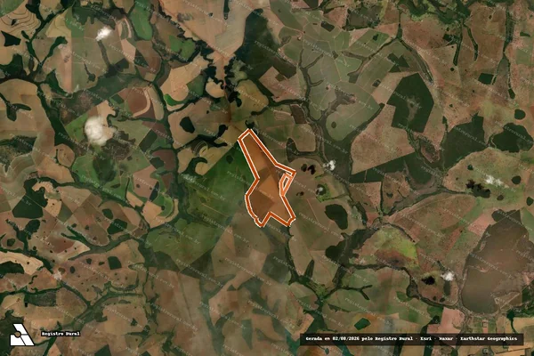 Imagem de satélite de FAZENDA PARAISO LG DEN CORINA em JATAÍ - GO