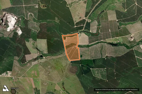 Imagem de satélite de FAZENDA SONHO MEU em MUCURI - BA