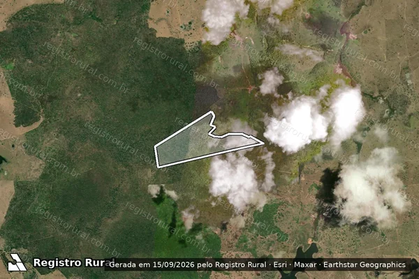 Imagem de satélite de Fazenda Xangrilar em Salto da Divisa - MG