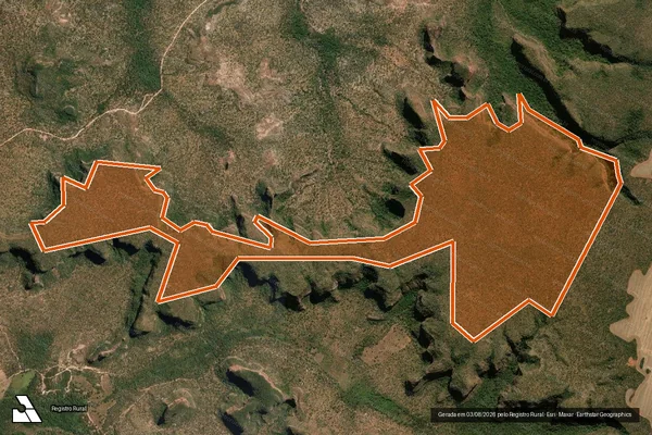 Imagem de satélite de Fazenda Galiota Lote - 19 em RIBEIRO GONÇALVES - PI