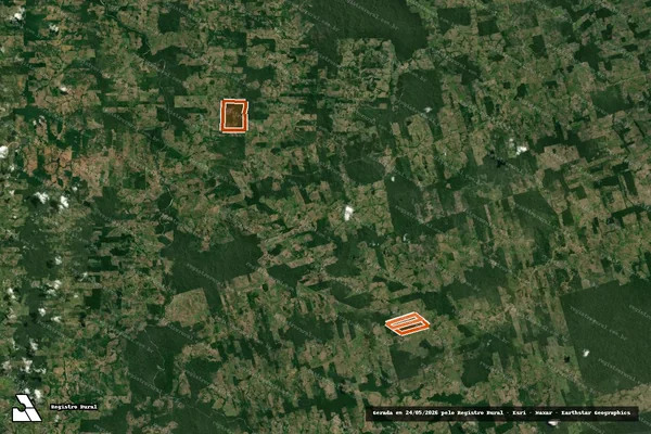 Imagem de satélite de Fazenda Odalita II em Pacajá - PA