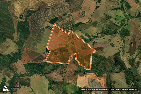 Imagem de satélite de FAZENDA FORTALEZA em SERRA DO SALITRE - MG