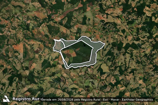 Imagem de satélite de Fazenda Campolide Ou Piranguinha em OURO BRANCO - MG