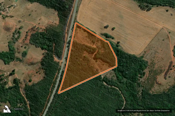 Imagem de satélite de Fazenda Berro Da Rez Iv em SÃO GONÇALO DO ABAETÉ - MG