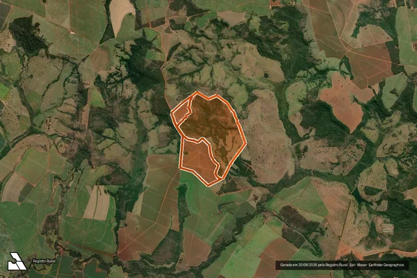 Imagem de satélite de FAZENDA PITANGUEIRAS em CAMPO FLORIDO - MG