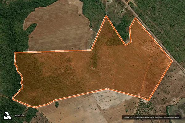 Imagem de satélite de Fazenda Lagoa Ii em MONTE DO CARMO - TO