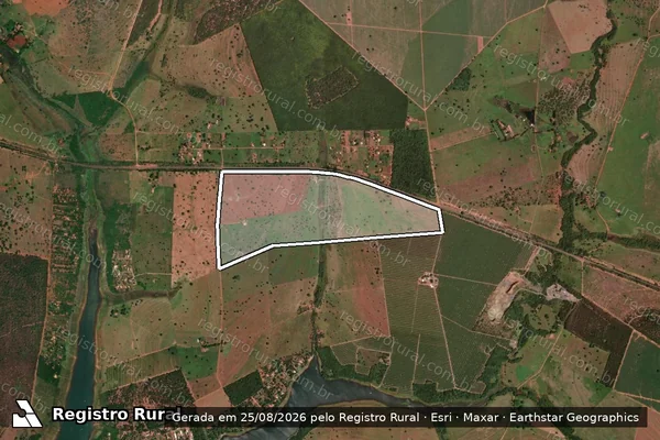 Imagem de satélite de Sítio Dois Irmãos em CAMPINA VERDE - MG