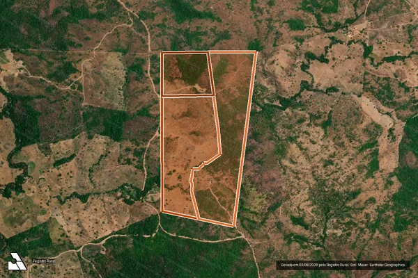 Imagem de satélite de Fazenda Cantinho do Sossego em DOIS IRMÃOS DO TOCANTINS - TO