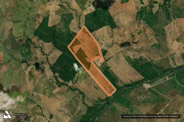 Imagem de satélite de FAZENDA TOCA DO NELORE em FLORESTA DO ARAGUAIA - PA