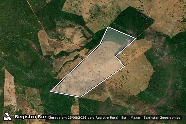Imagem de satélite de Fazenda Vale Da Arara em SÍTIO NOVO - MA