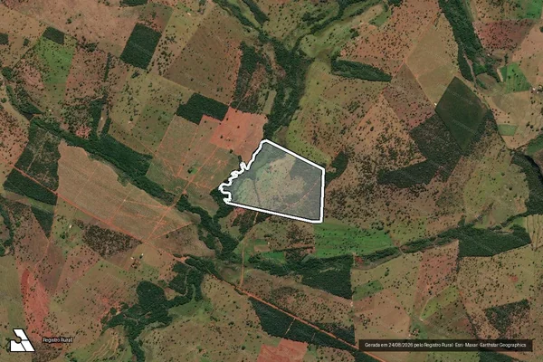 Imagem de satélite de Fazenda Jose paulino em PRATA - MG