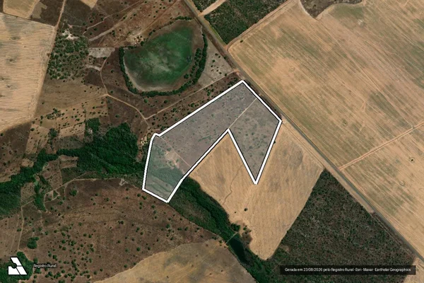 Imagem de satélite de FAZENDA LAGOA GRANDE em MONTE DO CARMO - TO