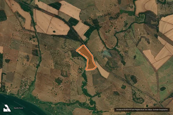 Imagem de satélite de Fazenda Marmeleiro em FRUTAL - MG