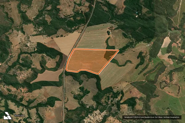 Imagem de satélite de Fazenda Sao Goncalo em SÃO GONÇALO DO ABAETÉ - MG