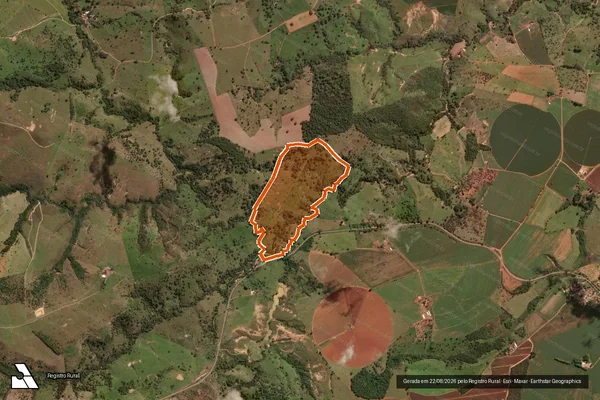 Imagem de satélite de FAZENDA PALMEIRAS em RIO PARANAÍBA - MG