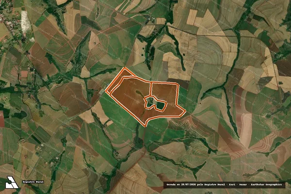 Imagem de satélite de Fazenda Santa Emilia em JAÚ - SP