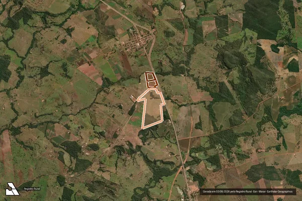 Imagem de satélite de ESTANCIA SANTA LUZIA em JUSCIMEIRA - MT