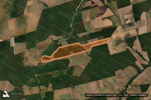 Imagem de satélite de FAZENDA REZENDE em GAÚCHA DO NORTE - MT