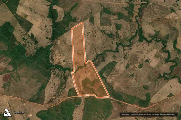 Imagem de satélite de Fazenda - Cachoeirinha em MIRANORTE - TO