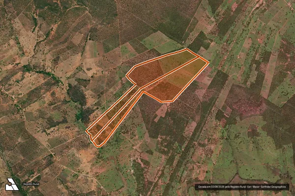 Imagem de satélite de Fazenda Riacho Novo em MANGA - MG