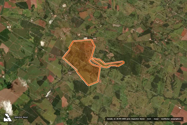 Imagem de satélite de Fazenda Capoeirao em BRAZABRANTES - GO