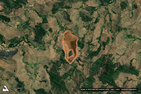 Imagem de satélite de Sitio Jacutinga em CARATINGA - MG