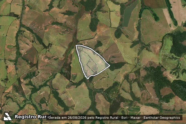 Imagem de satélite de SITIO EXPLENDOR em CRUZÍLIA - MG