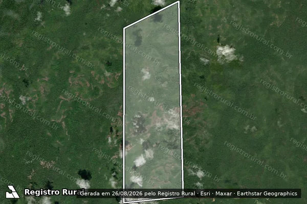 Imagem de satélite de FAZENDA PARAÍSO em CARACARAÍ - RR
