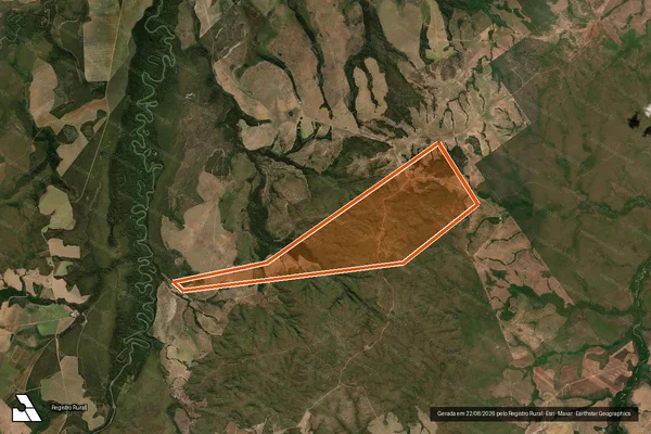 Imagem de satélite de FAZENDA ARARA AZUL em CAMPINÁPOLIS - MT
